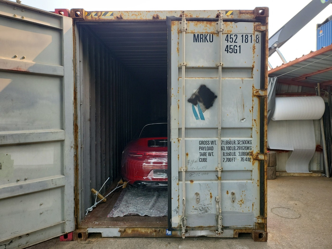 Korea Used Car Export Shoring Log image 7